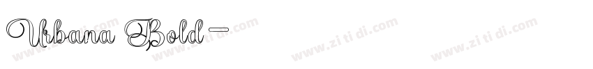 Urbana Bold字体转换